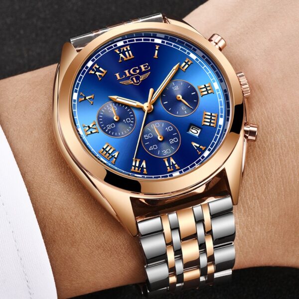 LG51E Lige Luxury Chronograph Watch for Men